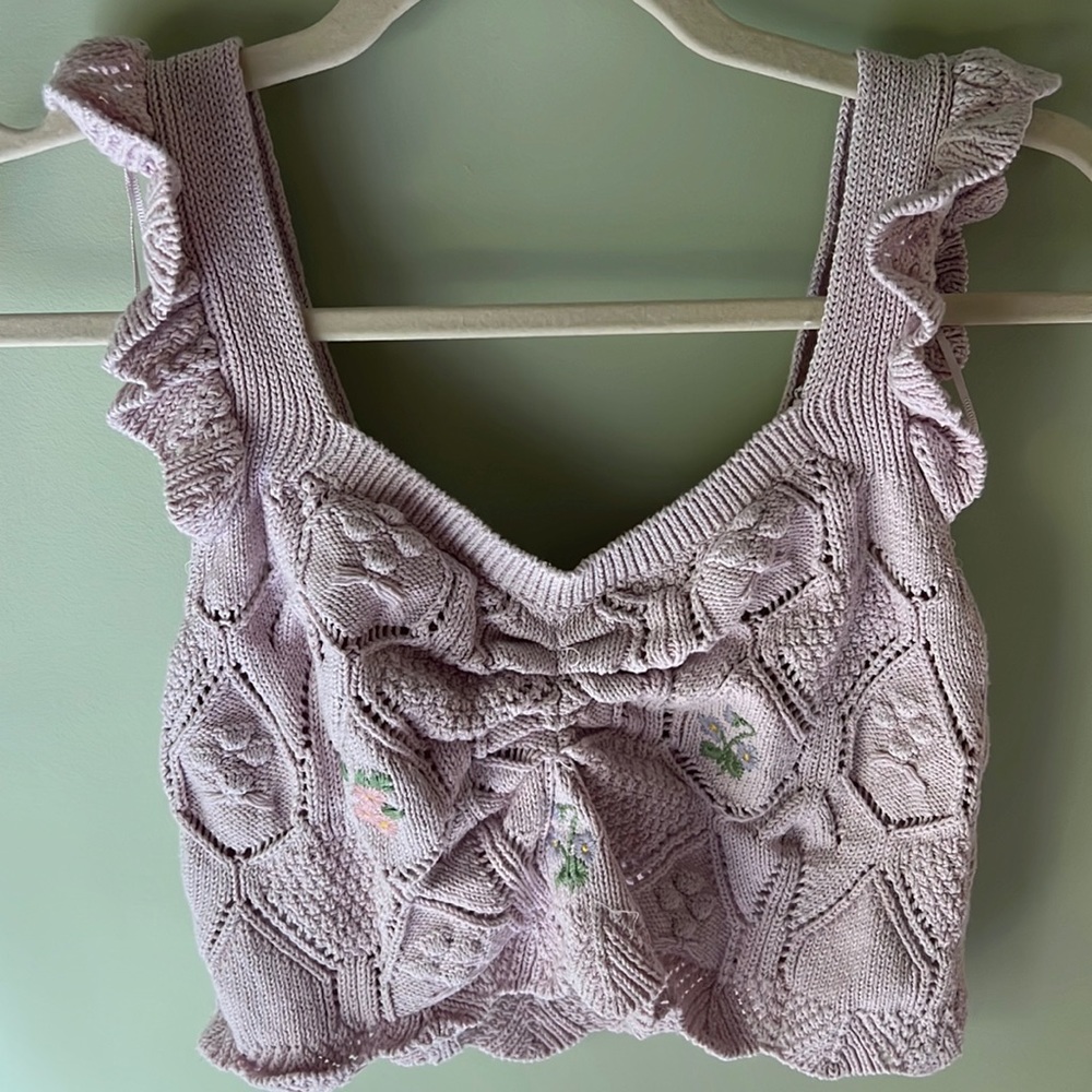 Zara Knit Floral Shirt
